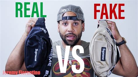 fake vs real supreme waist bag|genuine supreme vs false.